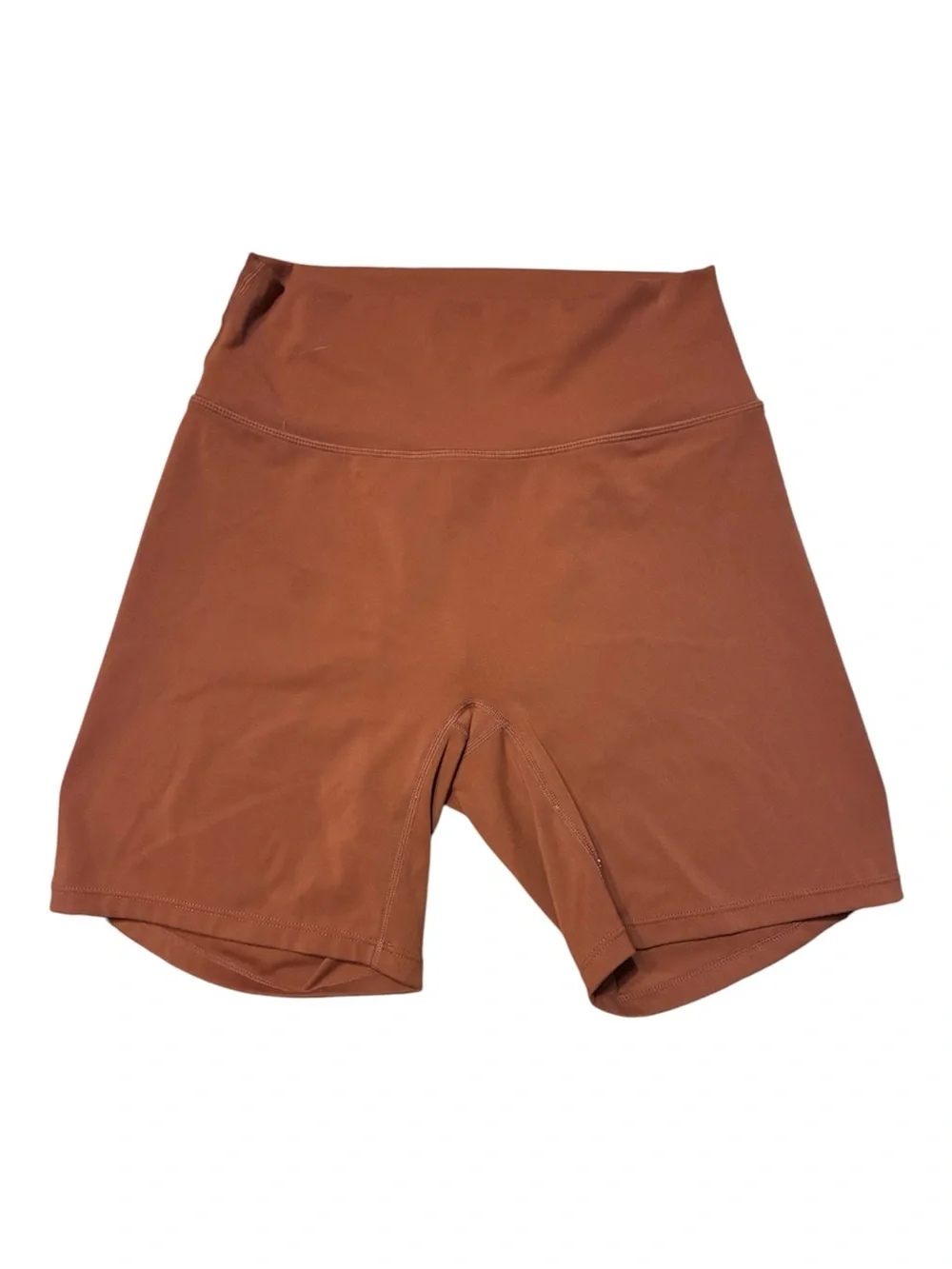 High-Rise Women's Bike Shorts in Rust
